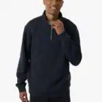 Classic Navy Custom Unisex Midweight Pullover Quarter-Zip – Independent Trading Co. SS4600QZ shown on model