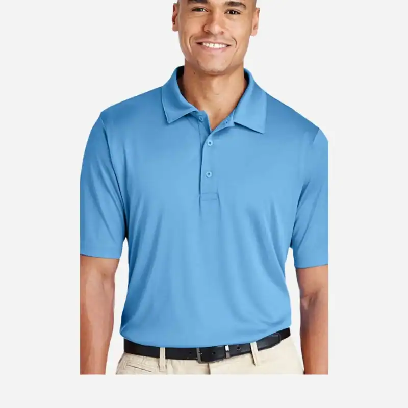 Custom Team 365 TT51 Performance Polo Shirt – Sport Light Blue – on model – CTT51