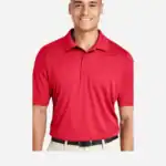 Custom Team 365 TT51 Performance Polo Shirt – Sport Red – on model – CTT51
